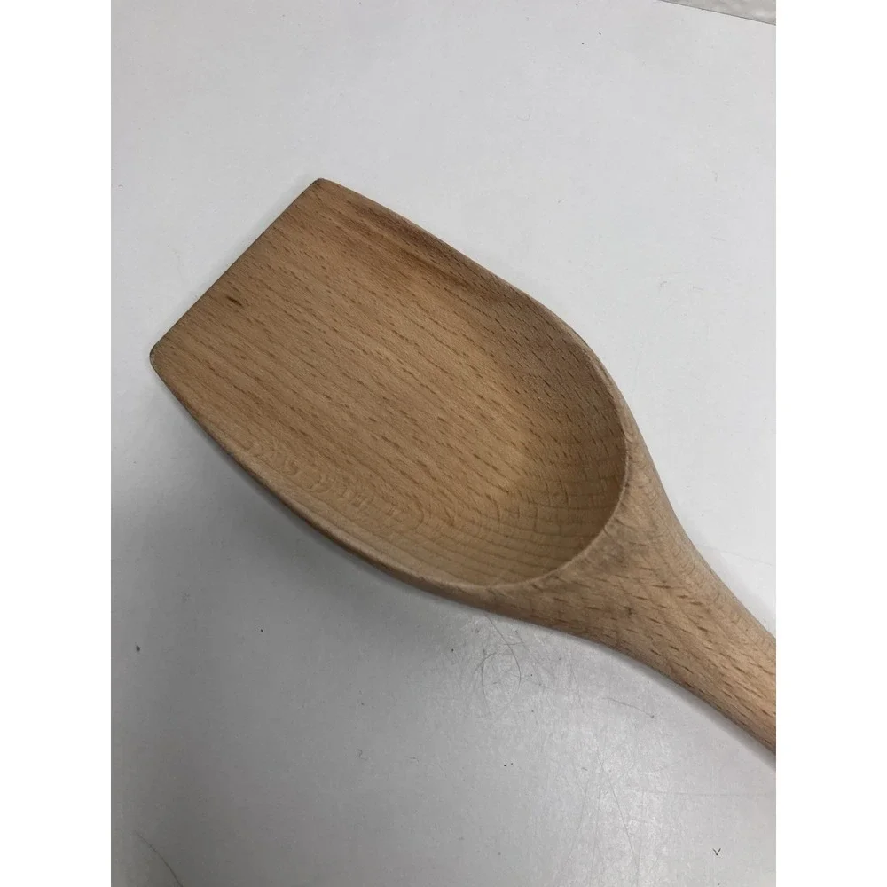Le Creuset Wooden Scraping Spoon Beech wood Revolution series 12.5